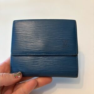 Louis Vuitton Blue Epi‎ Portfuille wallet